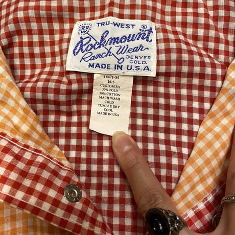 [USED] "Rockmount" CRAZYパターン ウエスタンシャツ！