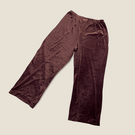 [USED]あずき色🤎ベロア イージー PANTS