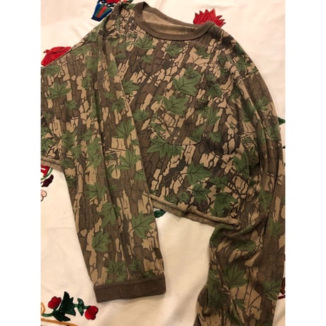 [GARDEN-works ]  SHORT  ロン Tee  "Real Tree  CAMO "