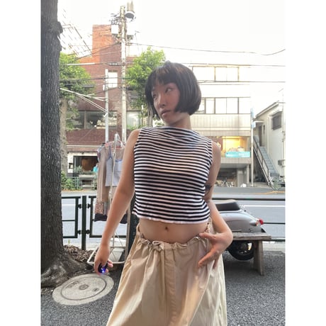 [USED] ボーダータンクトップ