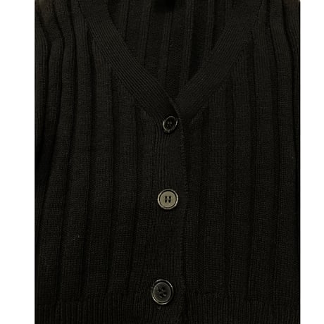 [USED] ショート丈Cottonリブニットカーディガン