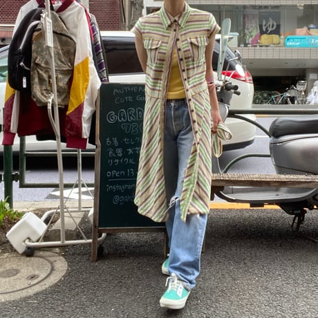 [USED]フロントボタンワンピース