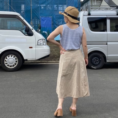 [USED] シェル柄巻きスカート🐚