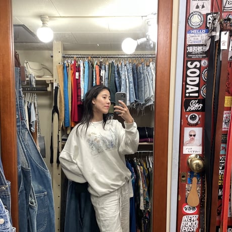 [USED] お花 プリント 白 SWEAT 🌷