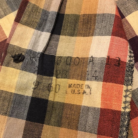 [USED] 60's vintage OPENカラー CHKシャツ