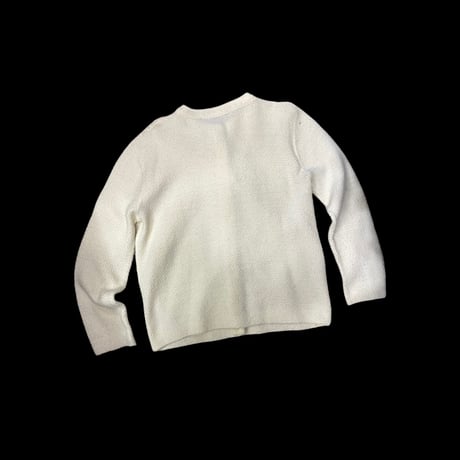 [USED] White Acryl Knitカーディガン