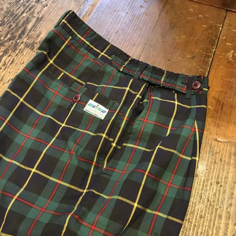 [USED] タータンチェック サマースラックス