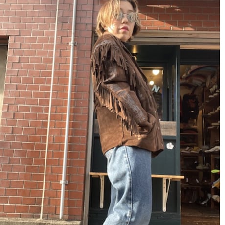 [USED] vintageフリンジ SUEDE JKT