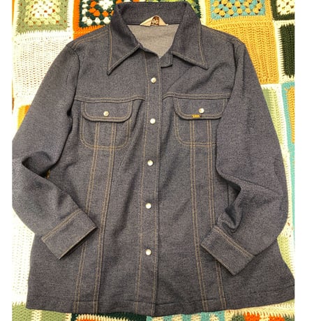 [USED] Lee DENIM風 POLYシャツ
