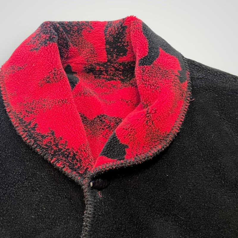 USED] フリースリバーシブルコート♥️🖤 | garden730