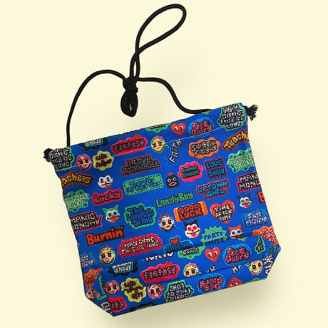 [BENICOTOY] キャラ総柄巾着BAG