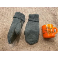 [DEADSTOCK] スイス軍 WOOL/LEATHER ミトングローブ