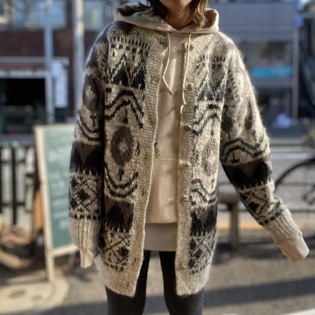 [USED] ノルディック柄 カーディガン