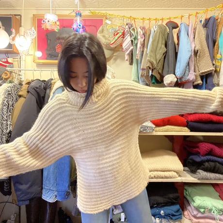 [USED] おもしろハイネックセーター