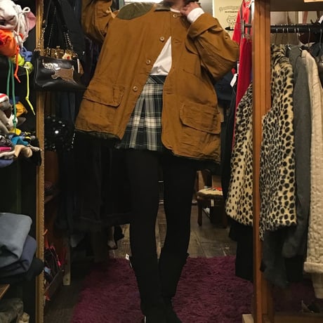 [USED] タータンチェックの巻きmini スカート
