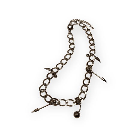 [ kozukix] NEW PIERCE METAL NECKLACE