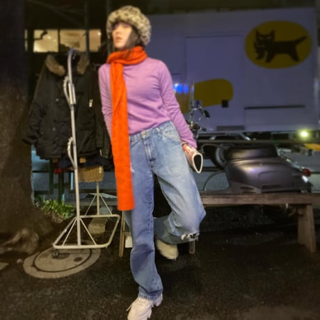 [USED] Dickies 紐入れ DENIM PAINTER PANTS  !DAMEGE!