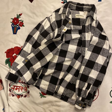 [USED] ブロックチェックのヘビーネルSHIRT