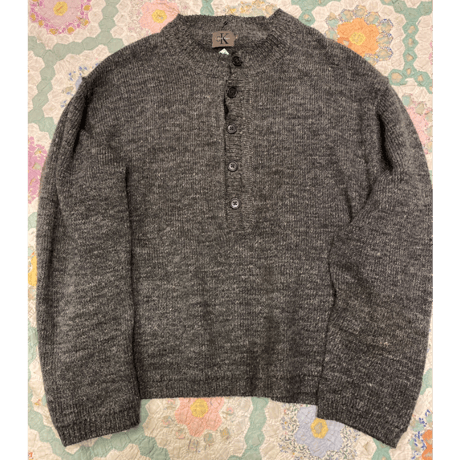 [USED]  "Calvin Klein"  ヘンリーネックニット