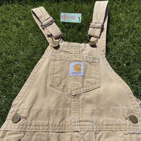 [USED] -KIDS- carhartt over all  BEIGE