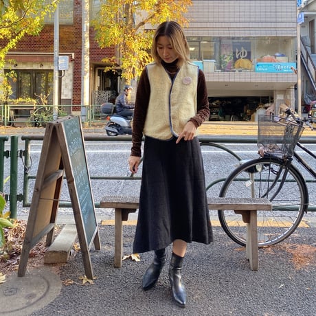 [USED] Sears "ROEBUCKS" ボアデニムVEST♡