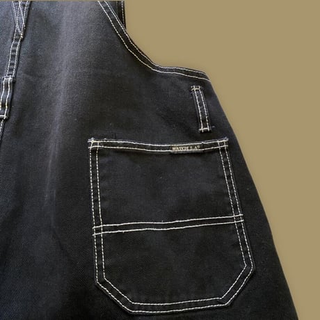 [USED]  made in U.S.A.👣 BLACK OVERALL