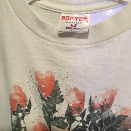 [USED] 90's SOFTEE 花束 Tee