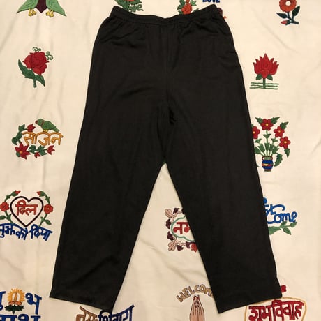 [USED] BLACK POLY PANTS
