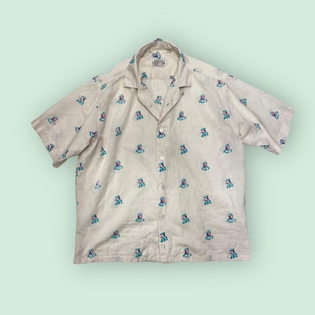 [USED] CUTE おじさん柄 S/S SHIRTS