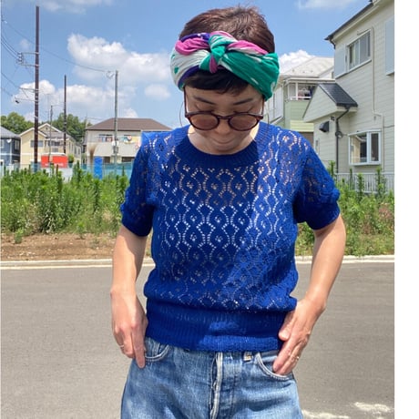 [USED] 半袖ニット  💙