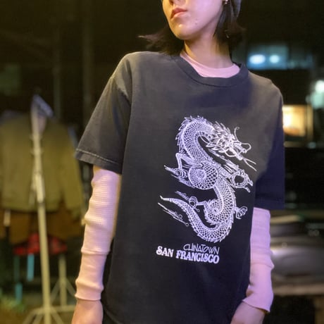 [USED]San Francisco china town Dragon tee🐉