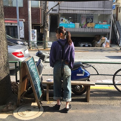 [USED] Levis 502 'BIG E'レプリカ ダメージデニム