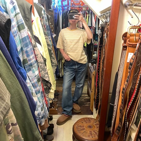 [USED] old "Crocodile"🐊ボーダーS\S Tee