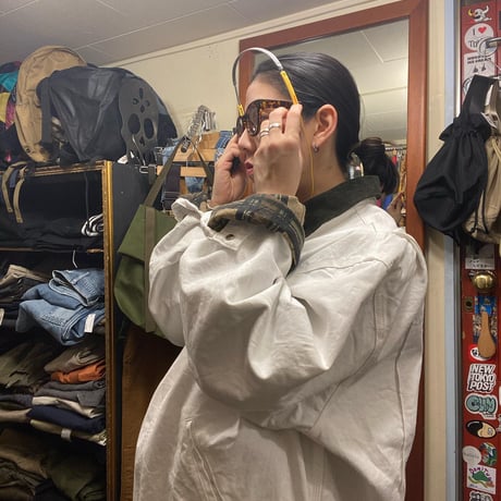 [USED] Dickiesホワイトデニムカバーオール