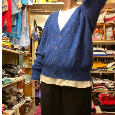 [USED] アルパカ混　ゆるっとアクリルニットカーディガン
