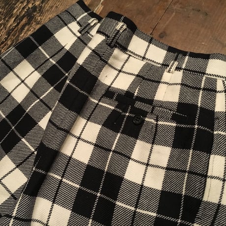 [USED] WOOL チェック パンツ  裏地付き