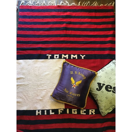 [USED] TOMMY HILFIGER 大判 ラグ 125cm×200cm