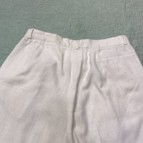 [USED] LINEN TUCK PANTS！
