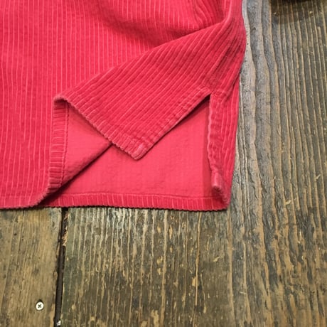 [USED] RED 太畝コーデュロイシャツ