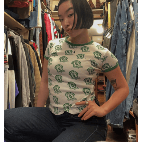 [USED]zepata girl Ever fresh🔫チビ トリム Tee