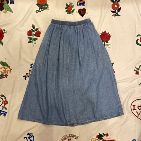 [USED] フロントボタンデニムSKIRT♡