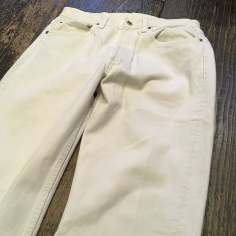 [USED] Levis 501 WHITE フサフサ