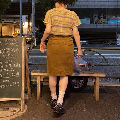 [USED] S/S かぎ編み サマーニット