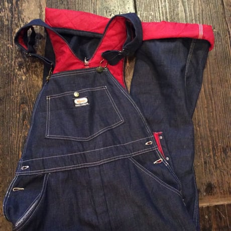 [USED] 70~80's OSHKOSH  裏キルティング付き オーバーオール