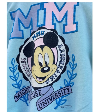[USED] OLD "MICKEY UNIVERSITY" SWEAT💛