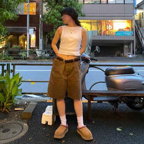 [USED] "Dickies" ダック地ペインターShorts