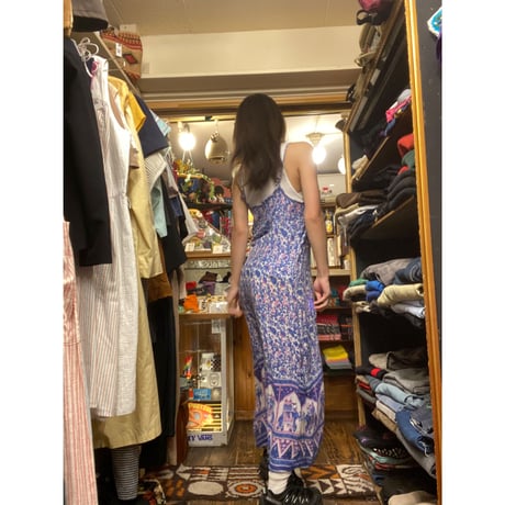 [USED] ゾウ柄キャミワンピース🐘