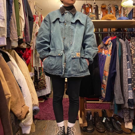 [USED] Carhartt グリーンカラーJKT