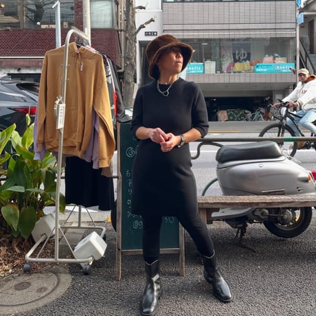 [USED]BLACK🖤リブミニワンピース