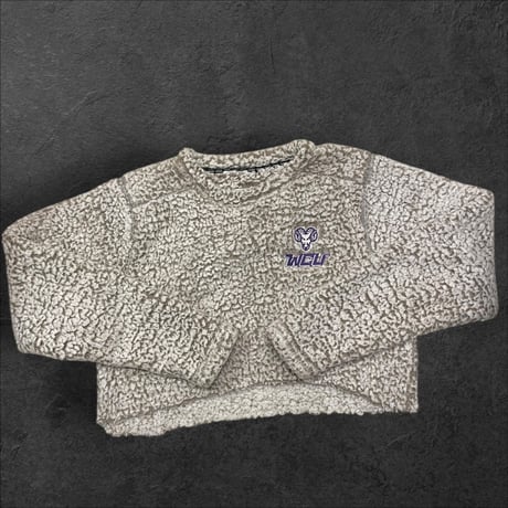 [USED] WCU クロップド丈 モコモコ カレッジ　トップス